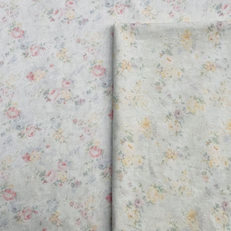 Cotton Digital Floral Print Fabric for Shirts and Dresses