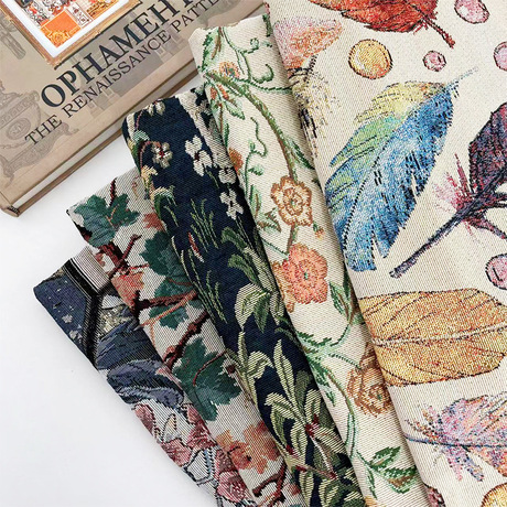 Floral Jacquard Fabric for Bags, Sofas and Skirts